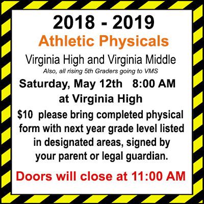 May 12 Athletic Physicals